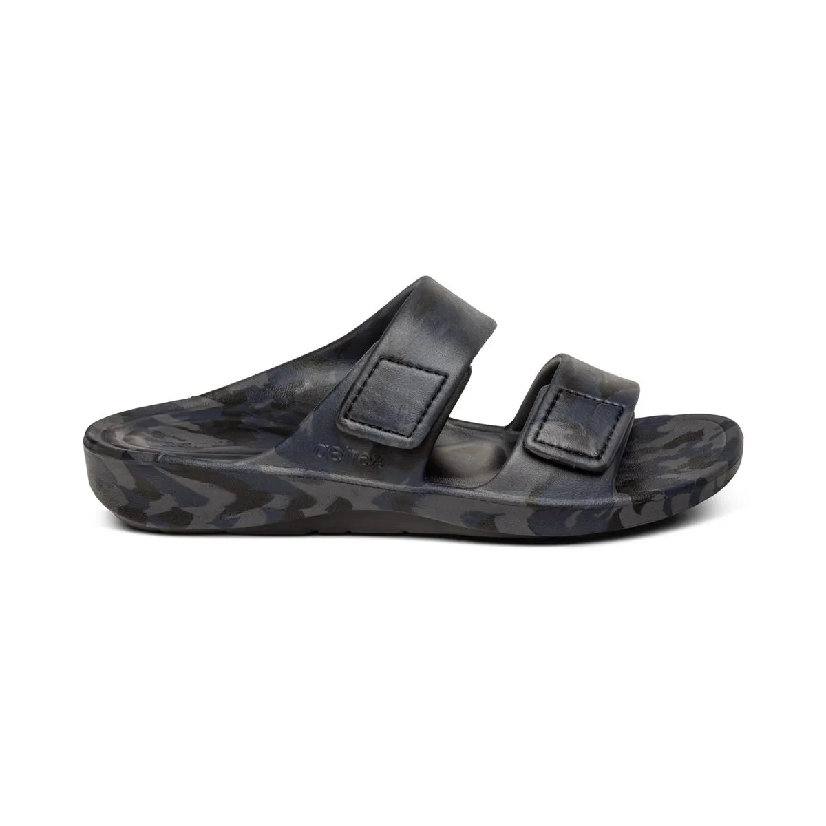 aetrex Men Blue Casual Slippers