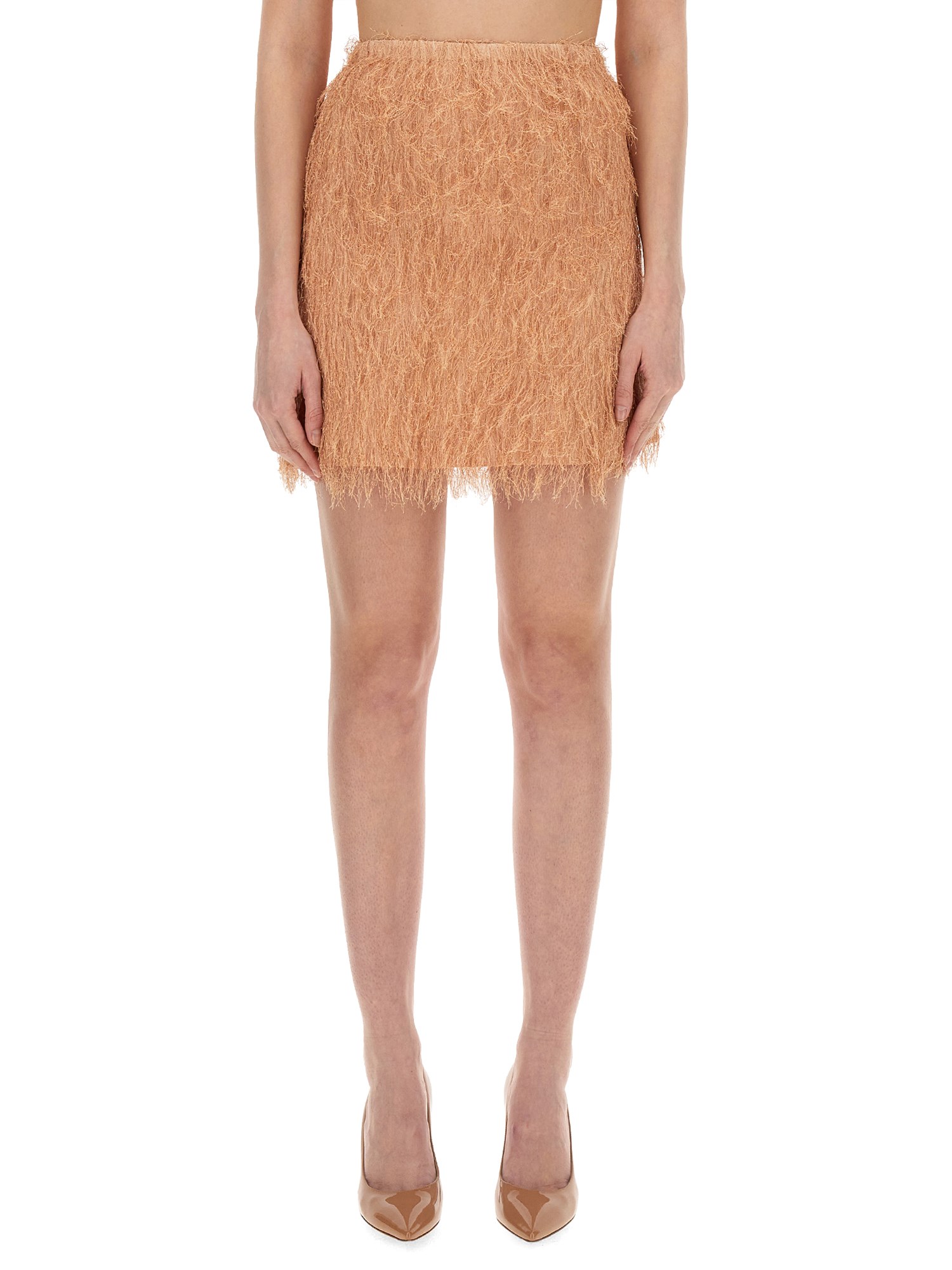 ALYSI    FRIZZY LUREX MINI SKIRT