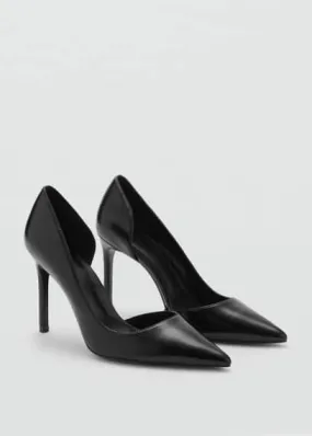 Asymmetrical heeled shoes black - Woman - 9 - MANGO