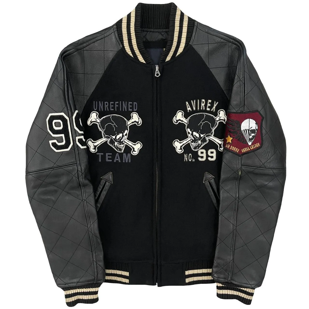 Avirex Skull & Crossbone Varsity Jacket