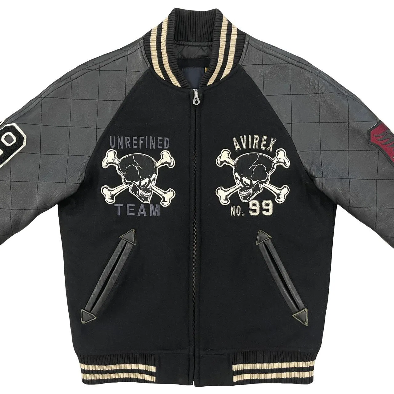 Avirex Skull & Crossbone Varsity Jacket