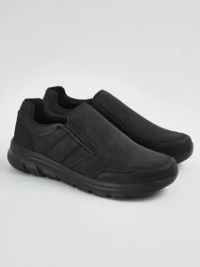 Black Slip On Casual Shoes | Men | George at ASDA