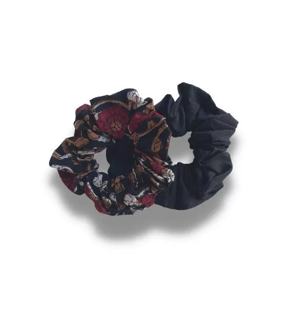 Block Print Scrunchies