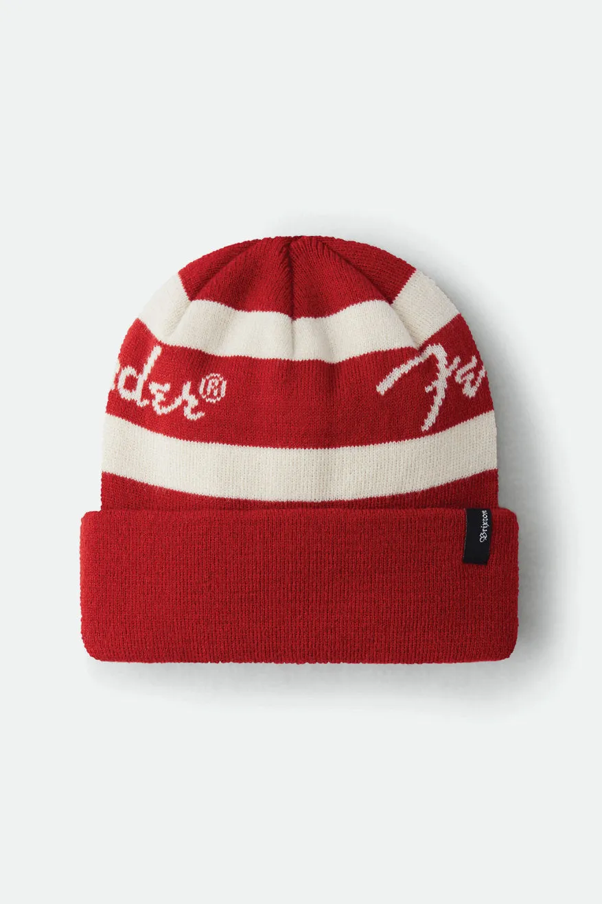 Brixton x Fender Sonic Beanie - Candy Apple Red