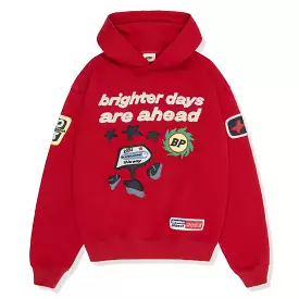 Broken Planet Brighter Days Hoodie Ruby Red