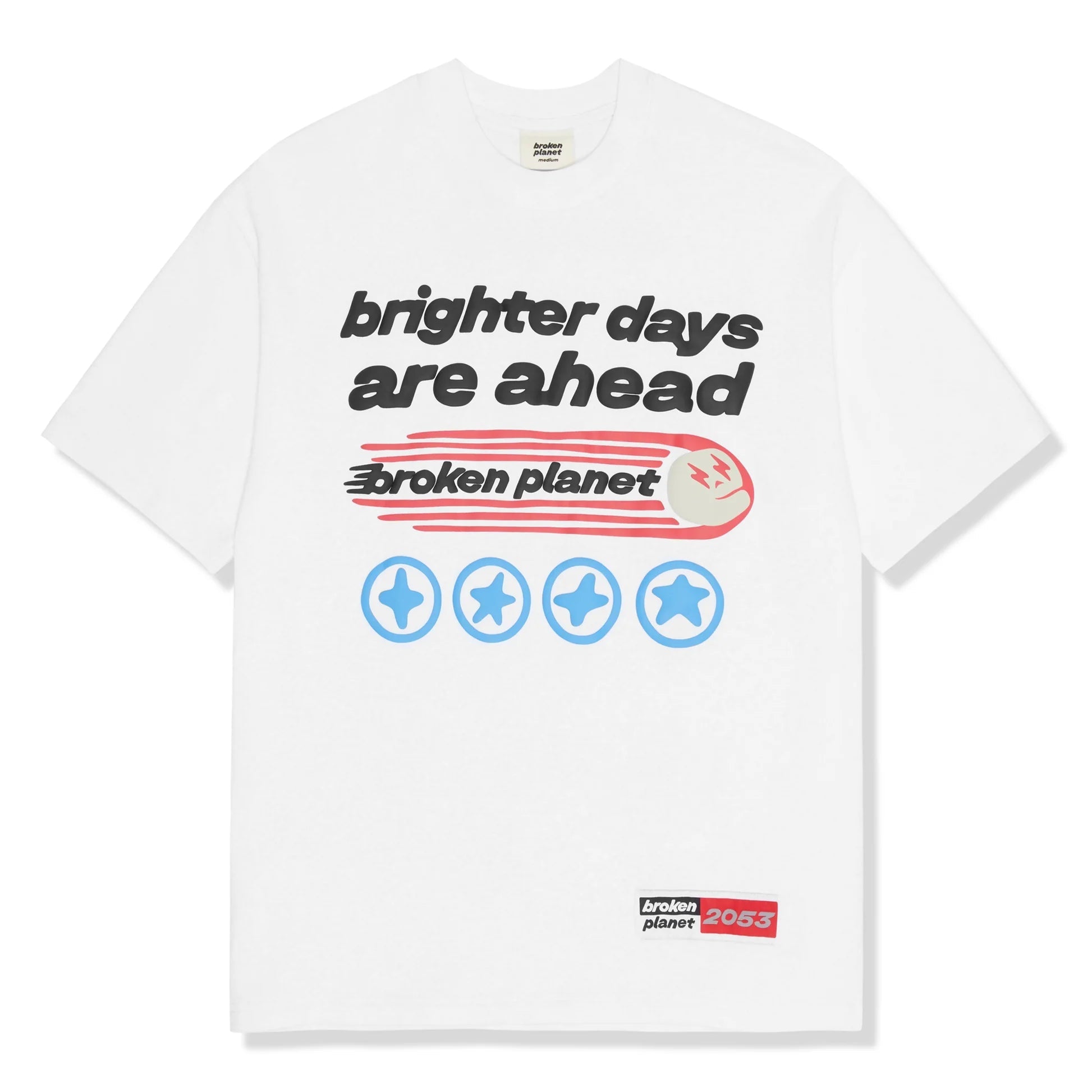 Broken Planet Brighter Days T Shirt Snow White