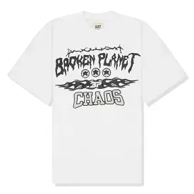 Broken Planet Chaos White T Shirt