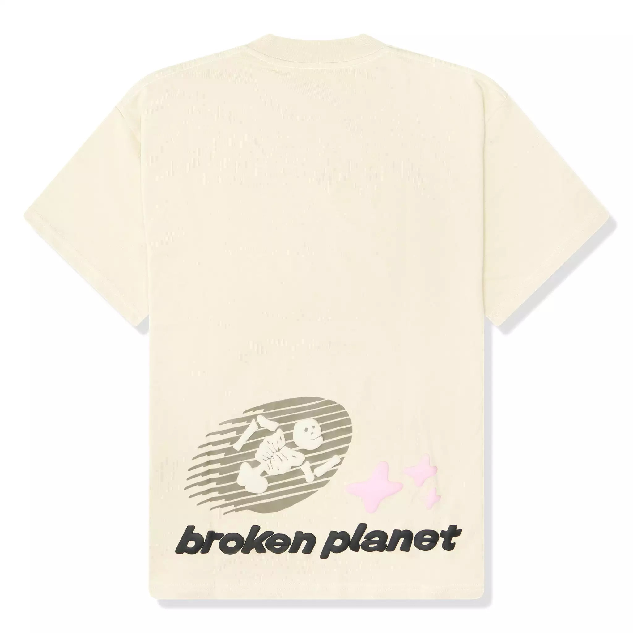 Broken Planet Cosmic Speed Bone White T Shirt