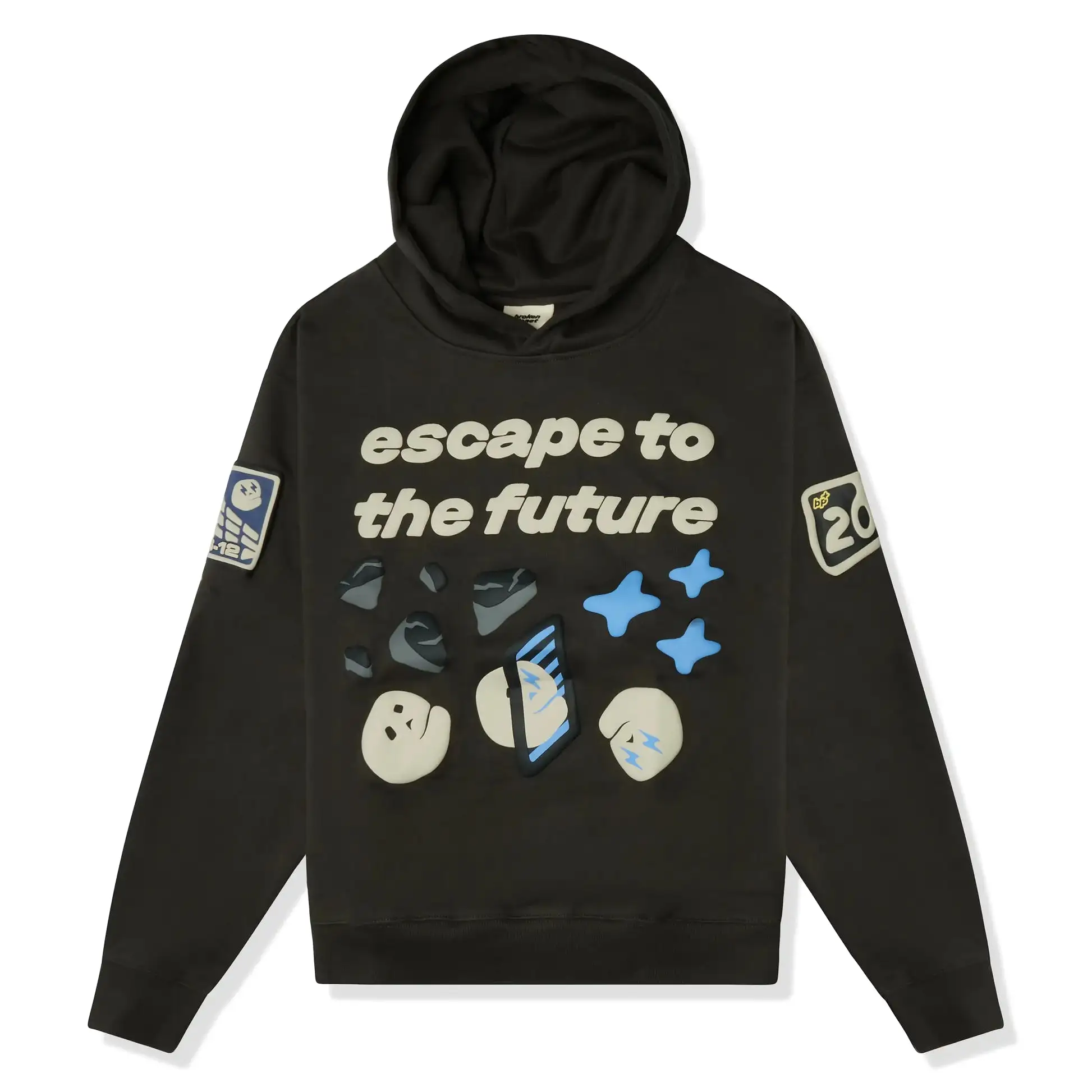 Broken Planet Escape To The Future Hoodie Soot Black