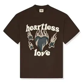 Broken Planet Heartless Love Mocha Brown T Shirt