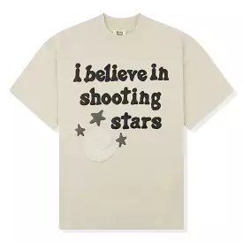 Broken Planet I Believe In Shooting Stars T Shirt Bone White