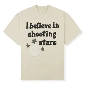 Broken Planet I Believe In Shooting Stars T Shirt Bone White