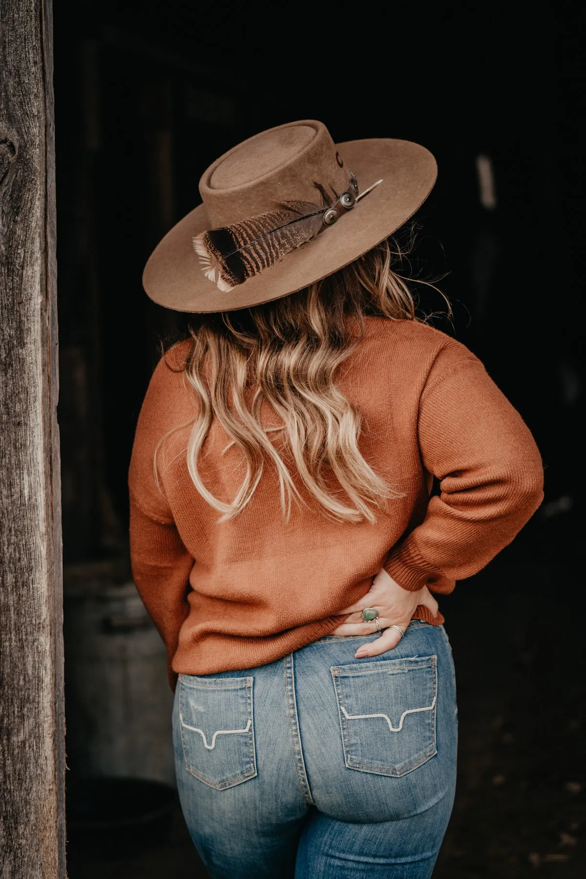 'Brown Sugar' Howdy Knit Sweater (S - XL)