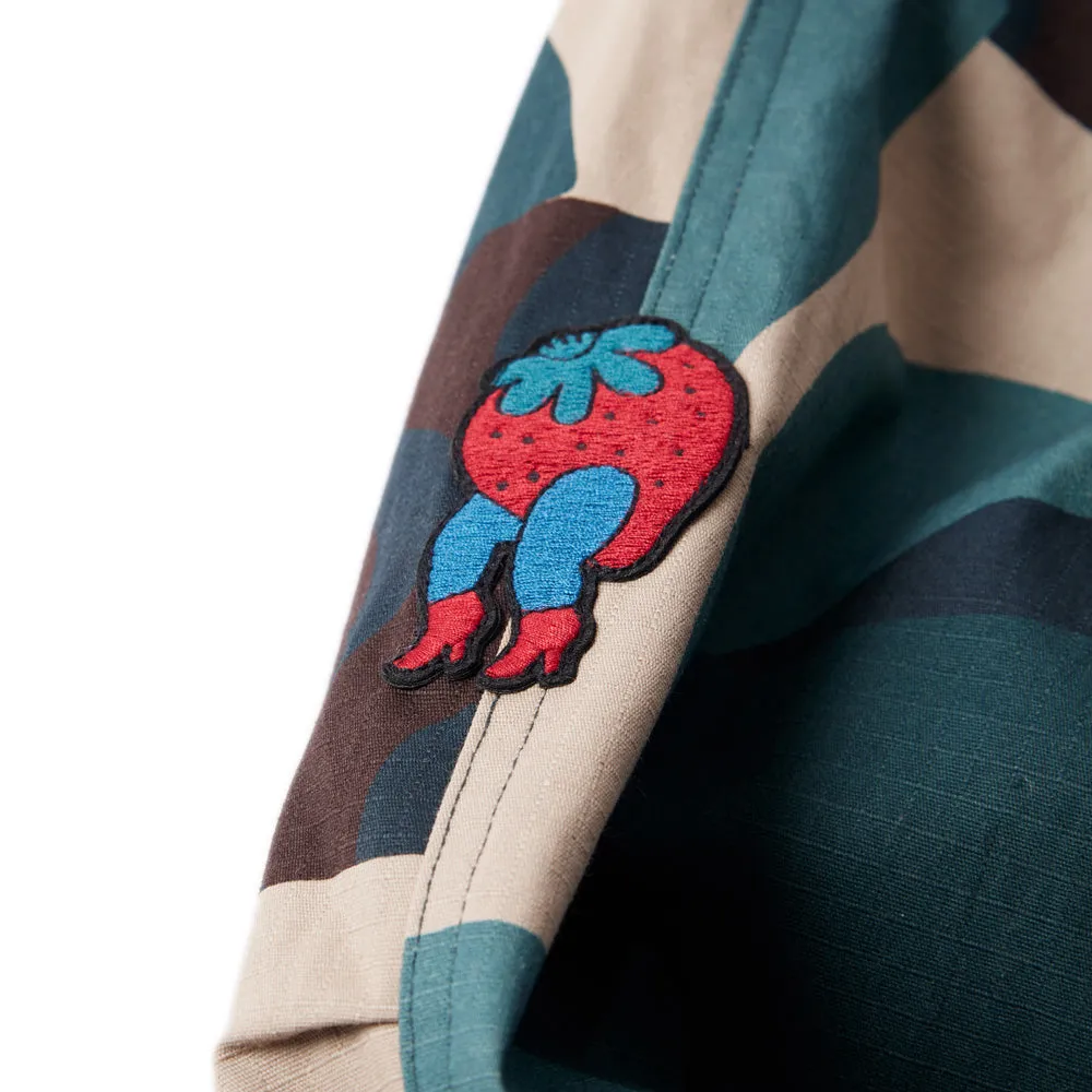 BY PARRA DISTORTED CAMO JACKET // GREEN