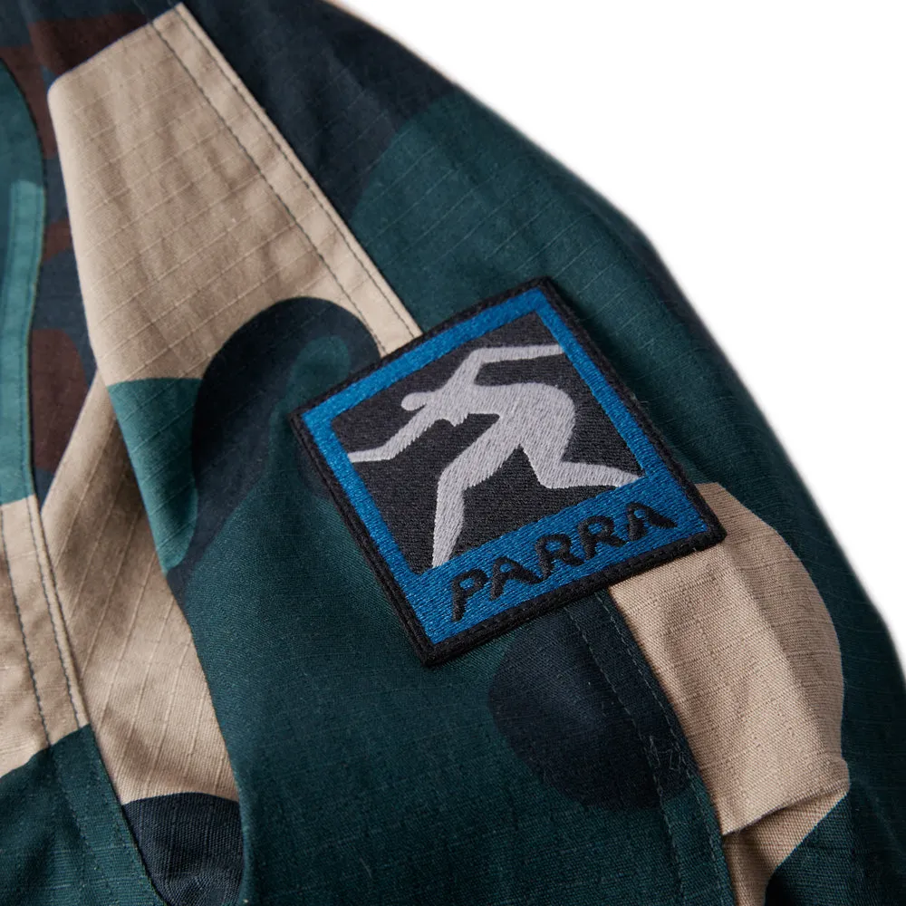 BY PARRA DISTORTED CAMO JACKET // GREEN