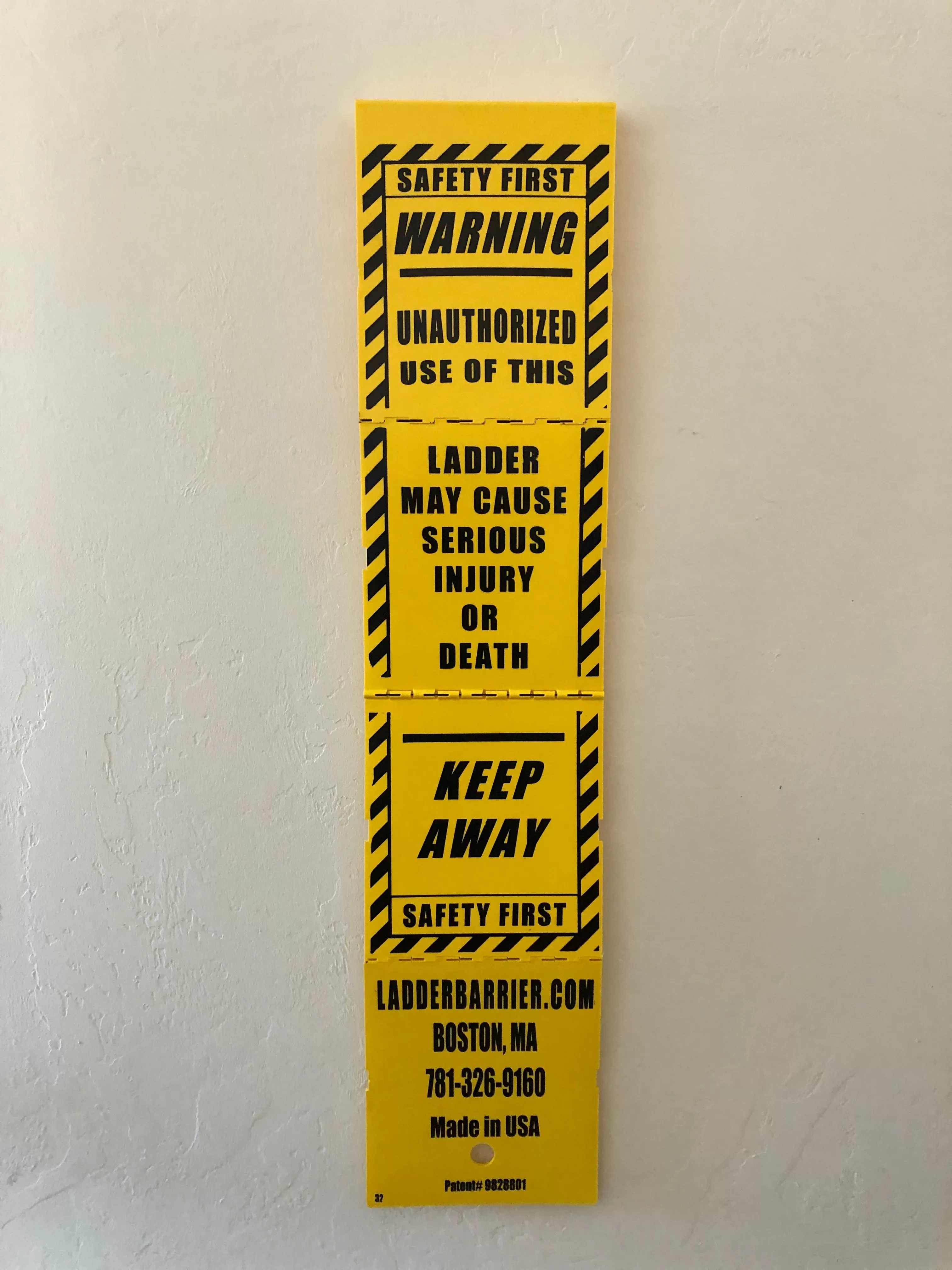 Clearance; Ladder Barrier Safety Tool Made in USA