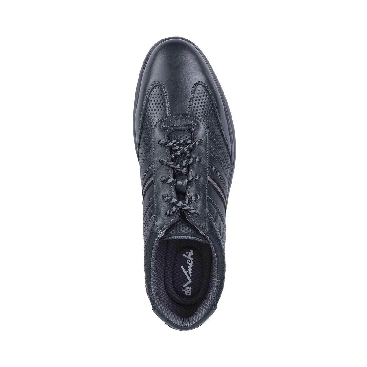 Davinchi Men Navy-Blue Casual Lace Up