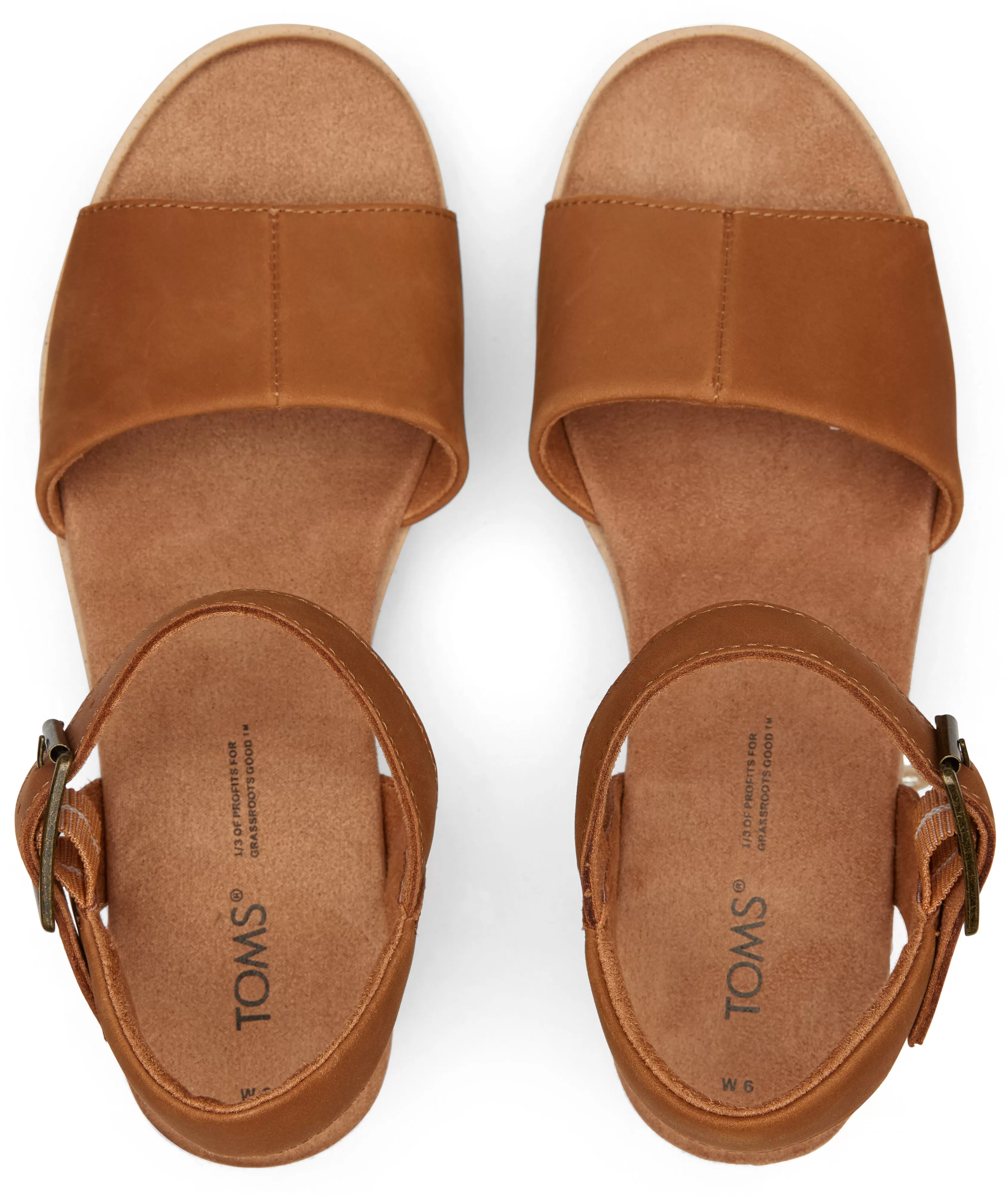 Diana Wedge Sandal - Tan Leather