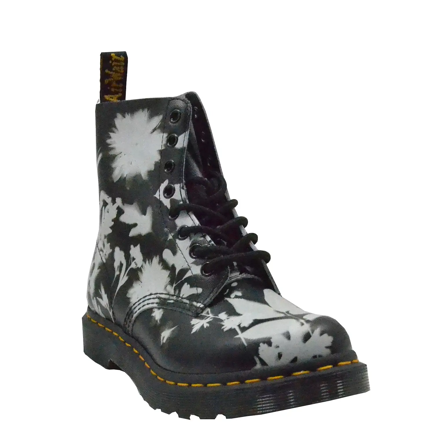 Dr. Martens 1460 Pascal 30862009 (Black / White Phantom Floral Shadow Backhand)