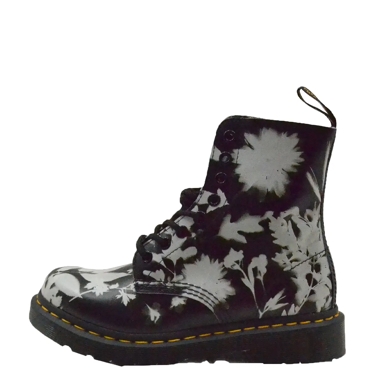 Dr. Martens 1460 Pascal 30862009 (Black / White Phantom Floral Shadow Backhand)