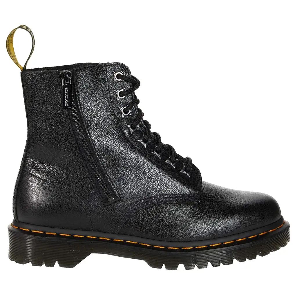 Dr. Martens Unisex Boots 1460 Pascal Zip Casual Ankle Lace-Up Zip-Up Leather - UK 5