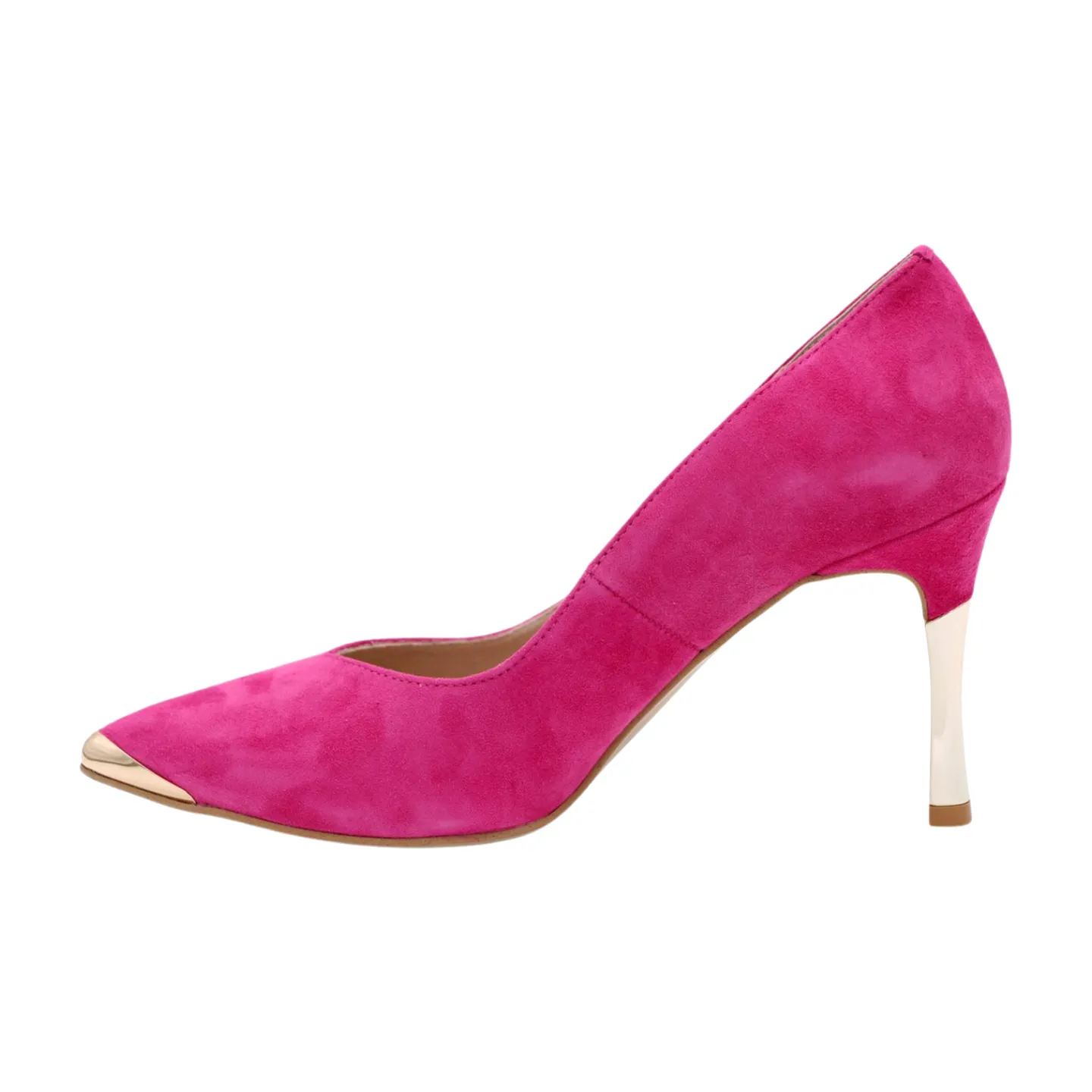 FABUCCI Fuchsia Pink Suede Heels