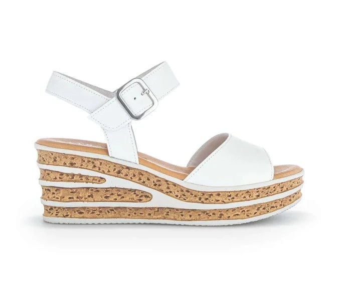 GABOR LEATHER WEDGE SANDAL 44.651.21