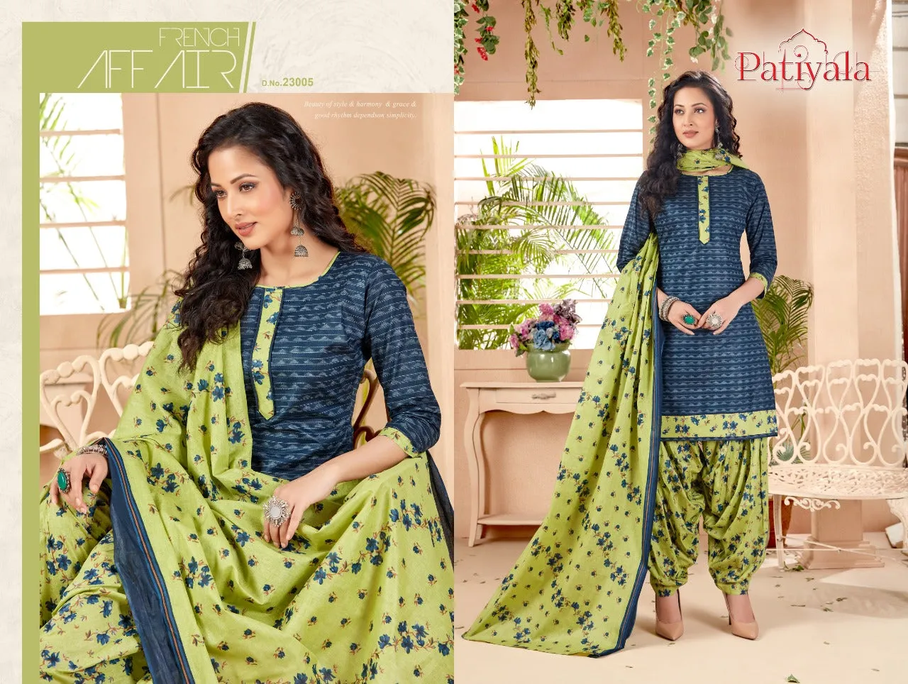 Ganesha Launched Patiyala Vol 23 Cotton Daily Wear Readymade Kurtis Collections