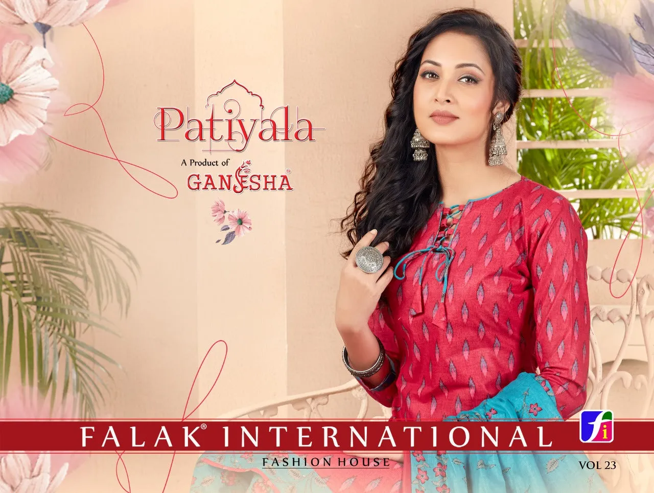 Ganesha Launched Patiyala Vol 23 Cotton Daily Wear Readymade Kurtis Collections