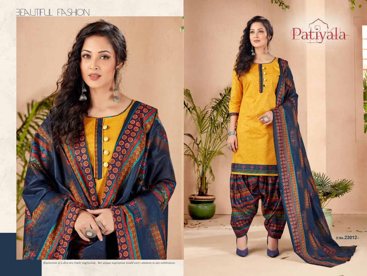 Ganesha Launched Patiyala Vol 23 Cotton Daily Wear Readymade Kurtis Collections