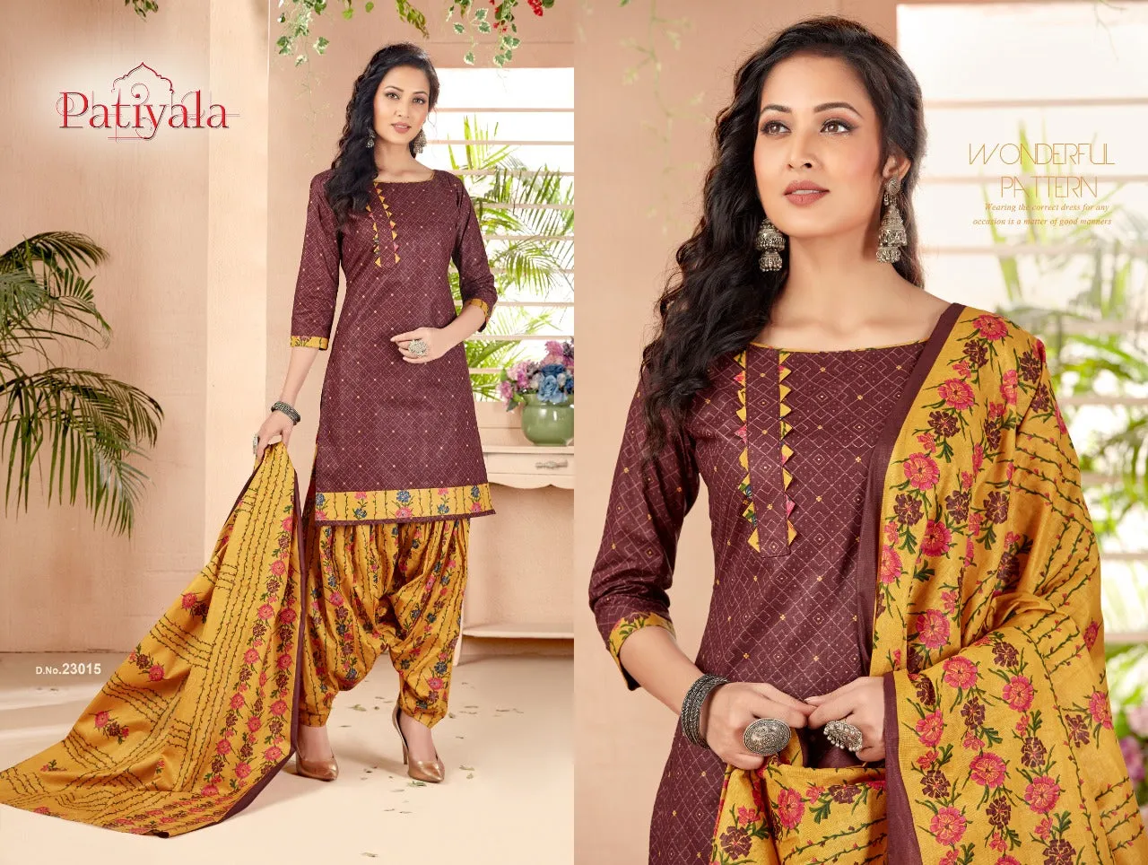 Ganesha Launched Patiyala Vol 23 Cotton Daily Wear Readymade Kurtis Collections