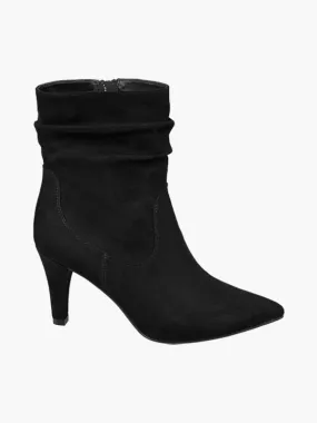 Graceland  Black Stiletto Heeled Ankle Boots