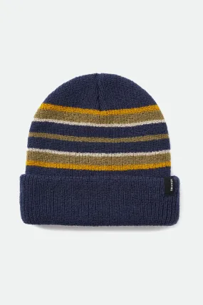 Heist Stripe Beanie - Washed Navy