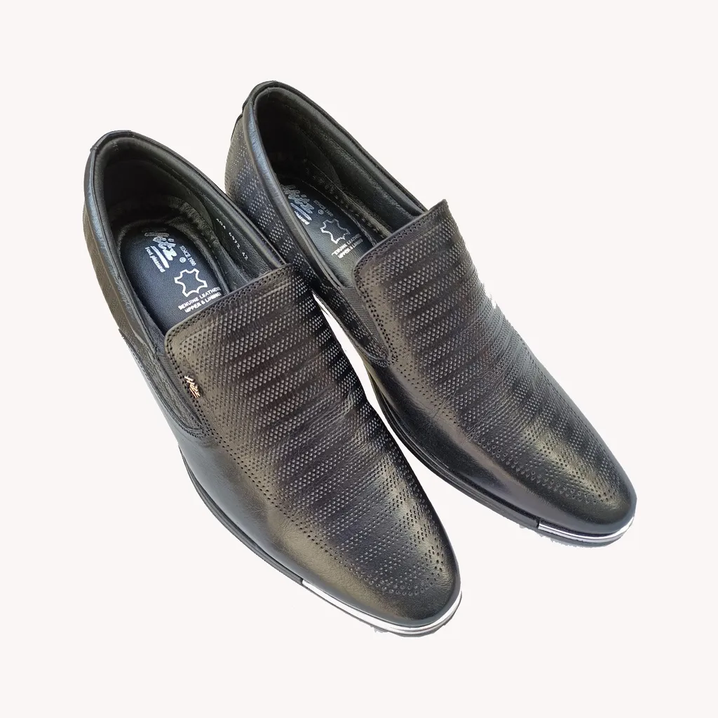 HITZ 6972 MEN'S CASUAL FORMAL SLIP ON BLACK