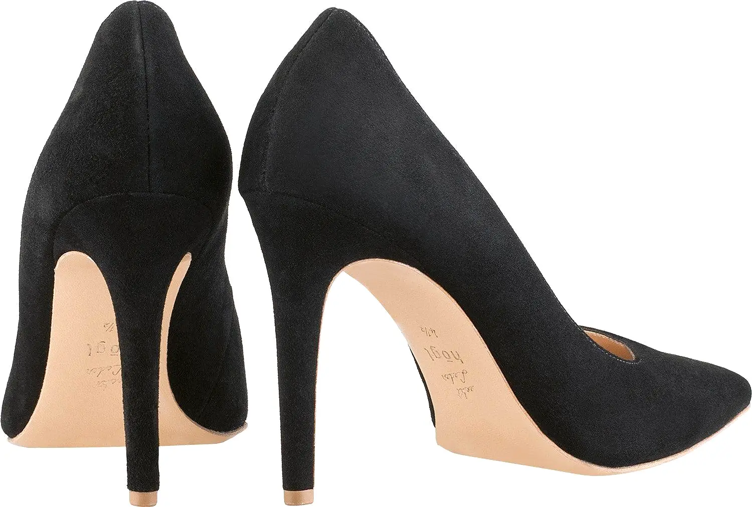 HOGL Black Suede Stiletto Shoe Boulevard