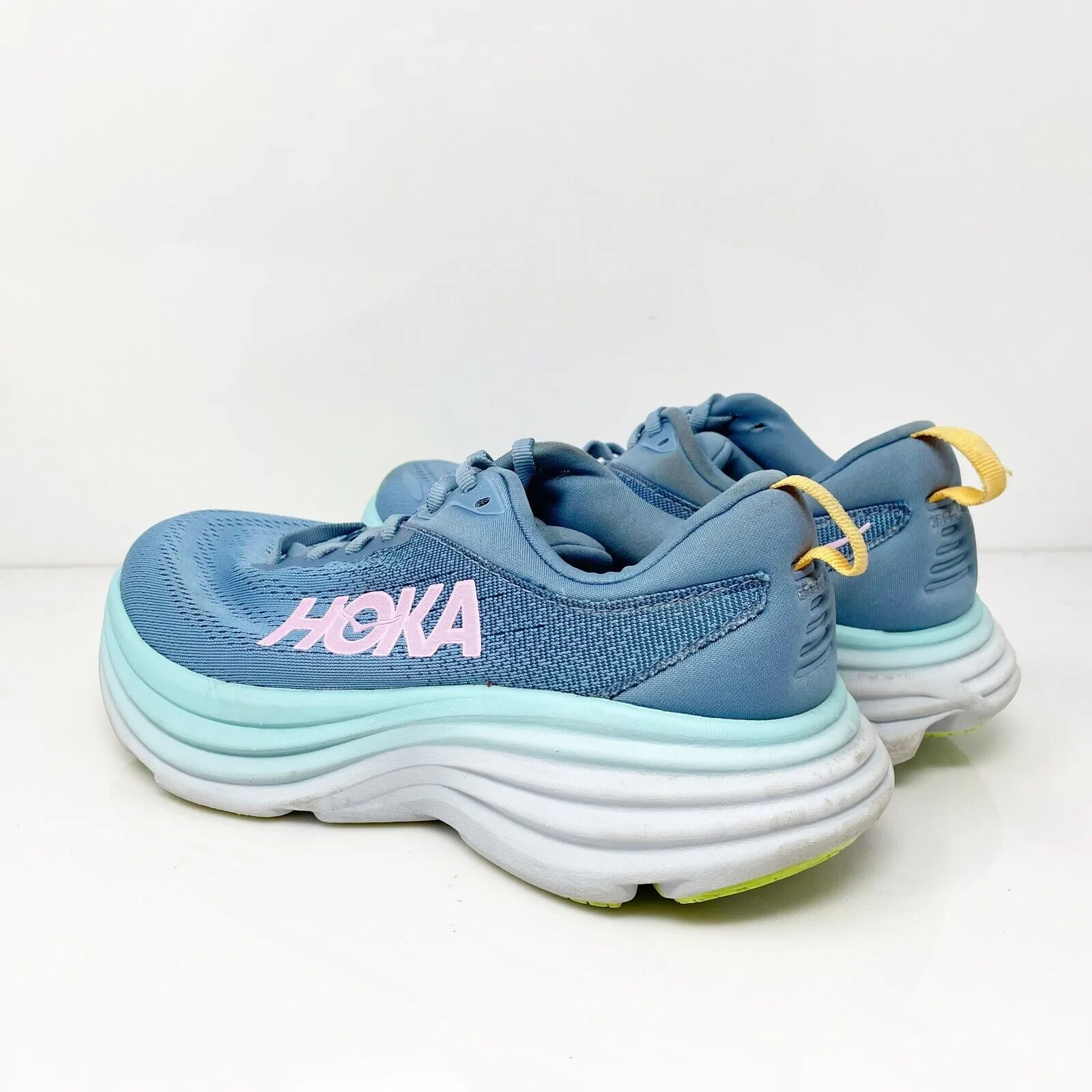 Hoka One One Womens Bondi 8 1127954 SSK Blue Running Shoes Sneakers Size 7 D