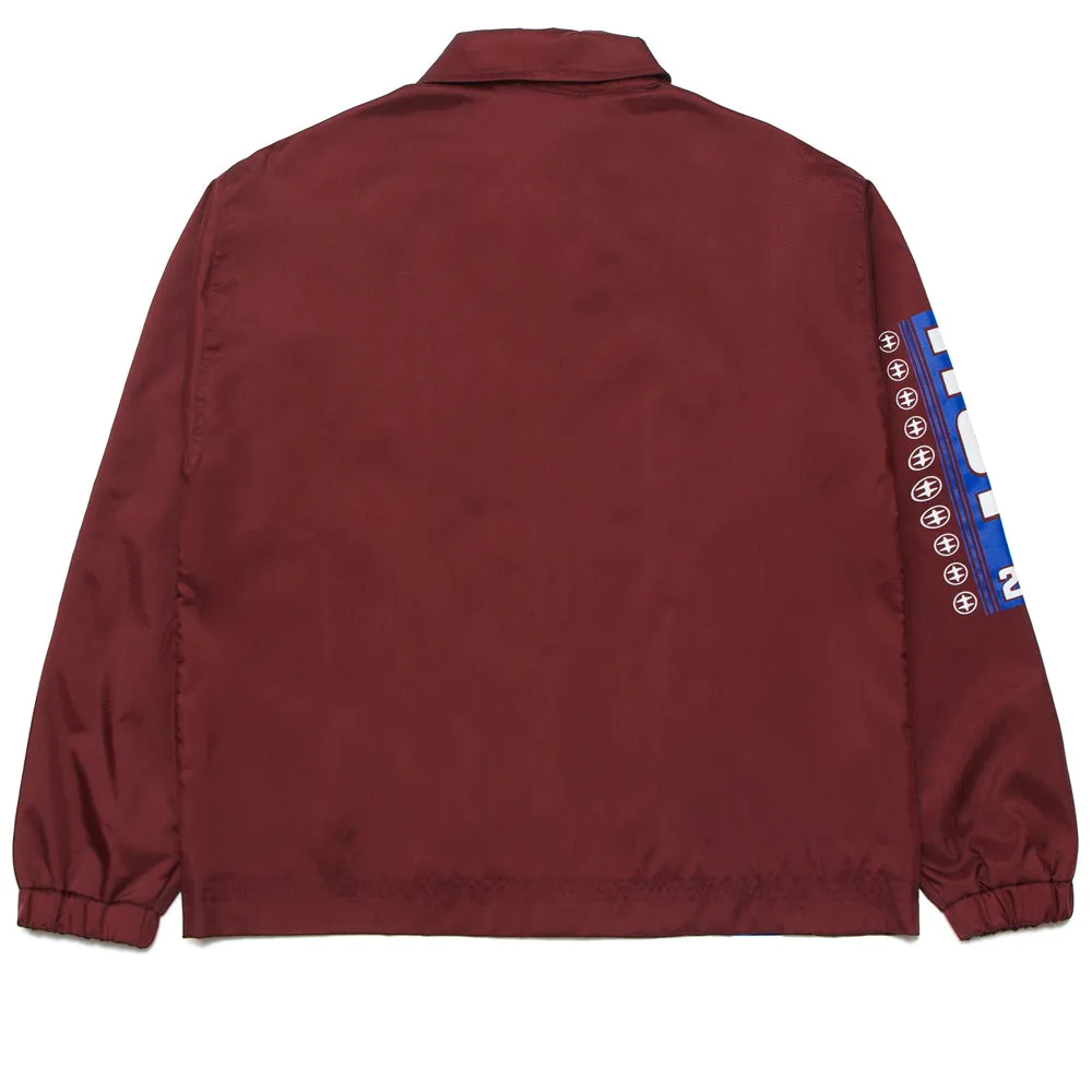 HUF WOMENS HUF-CLASS RACE JACKET // PLUM