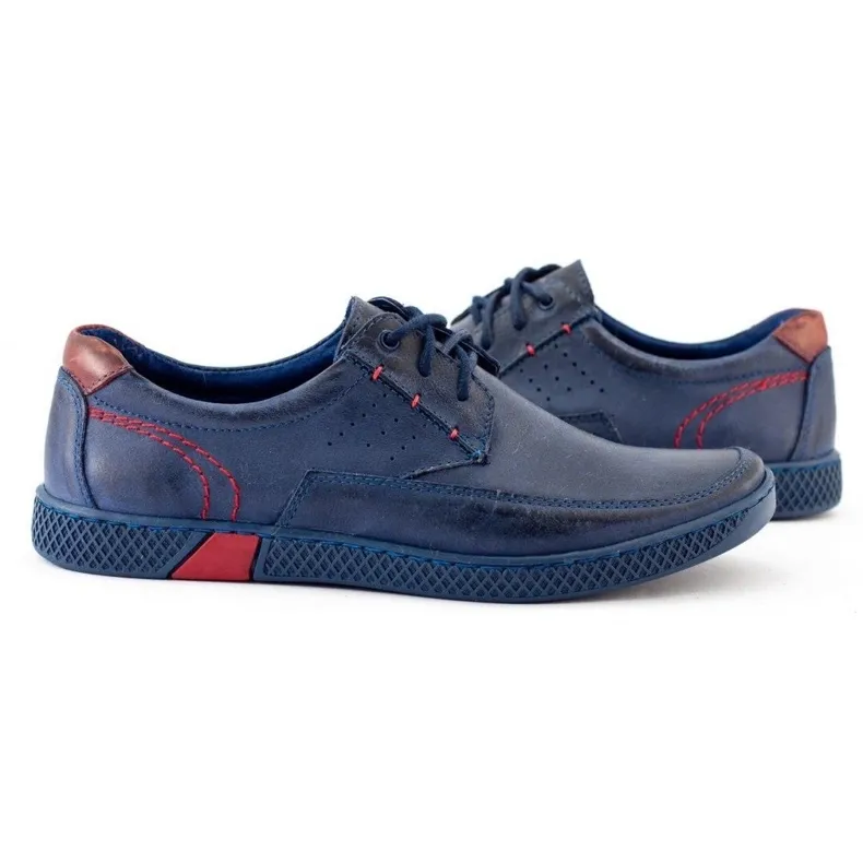 KOMODO Men's casual shoes 911 navy blue