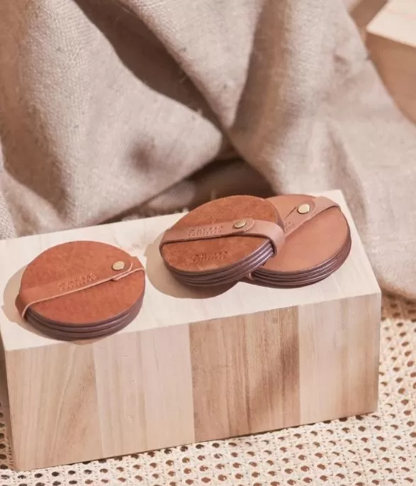 Leather Coasters Set