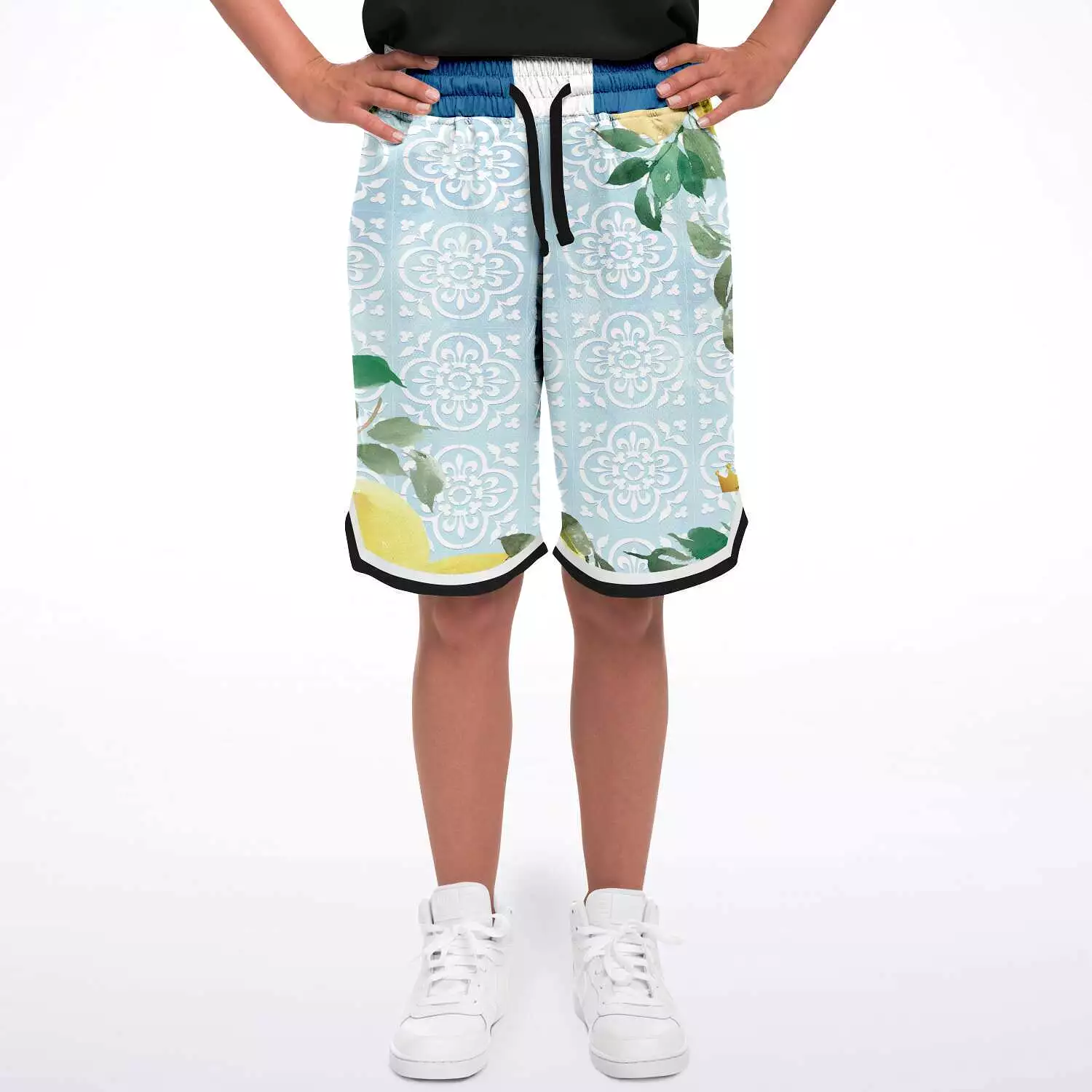 Lemony-Fresh Unisex Basketball Shorts