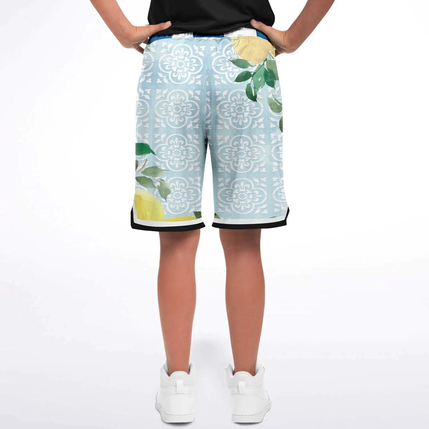 Lemony-Fresh Unisex Basketball Shorts