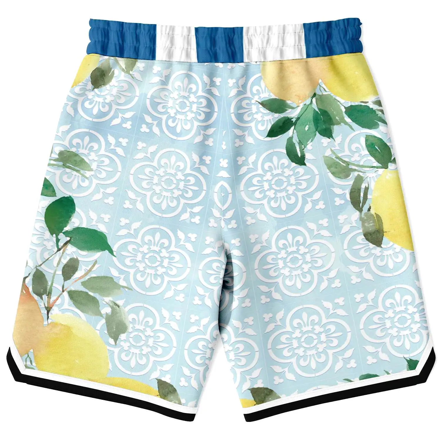 Lemony-Fresh Unisex Basketball Shorts