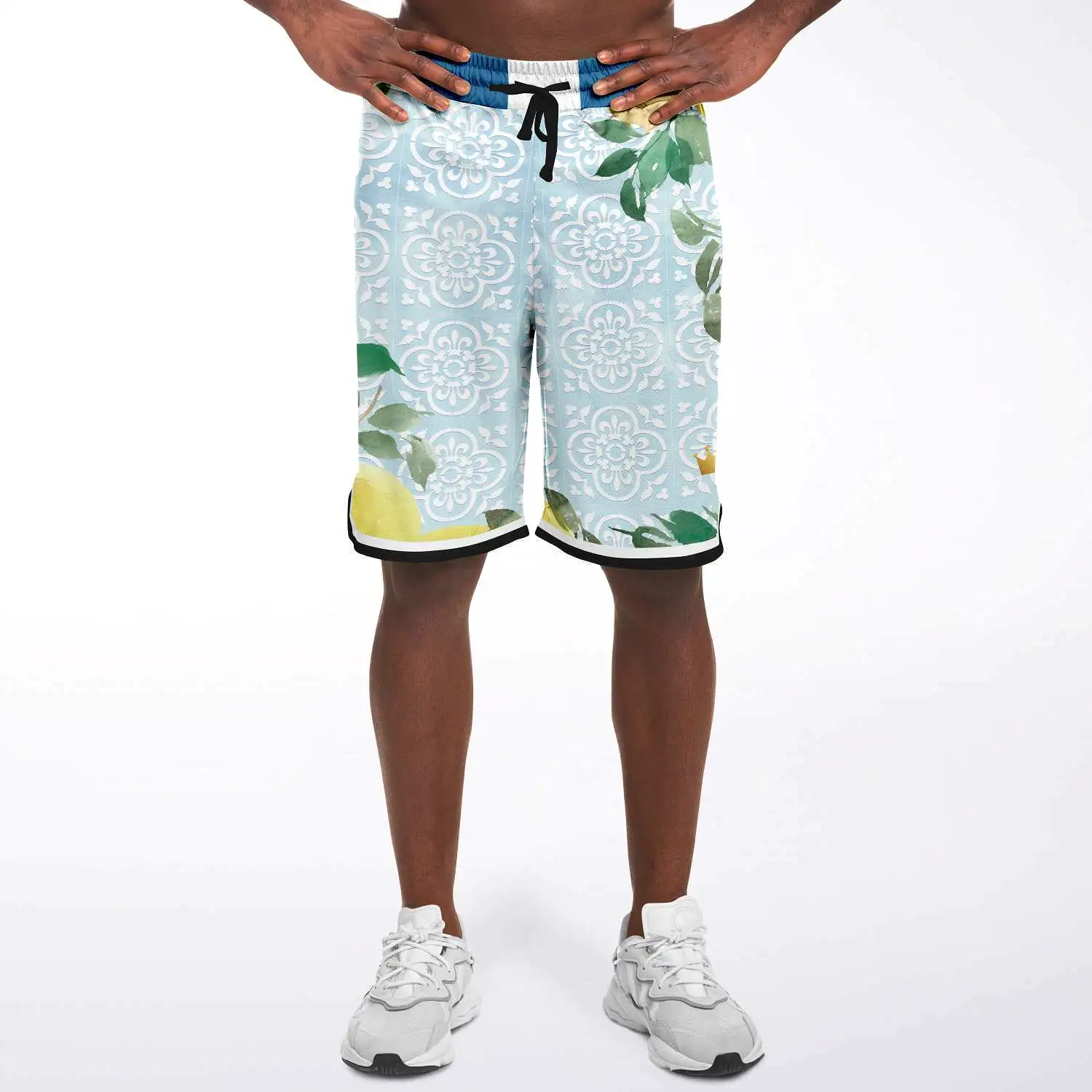 Lemony-Fresh Unisex Basketball Shorts