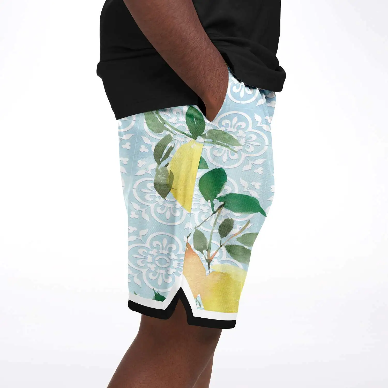 Lemony-Fresh Unisex Basketball Shorts