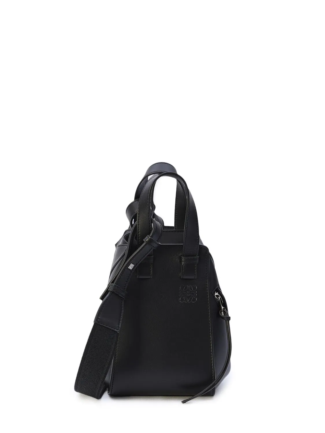 LOEWE Black Compact Satin Calfskin Shoulder Bag for Women - Spring/Summer 2024