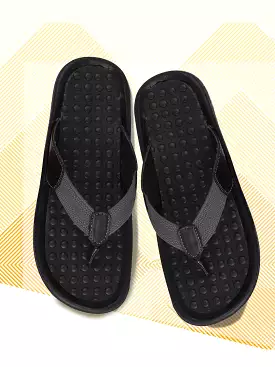 Men Black/Grey Casual Slip-On Slippers