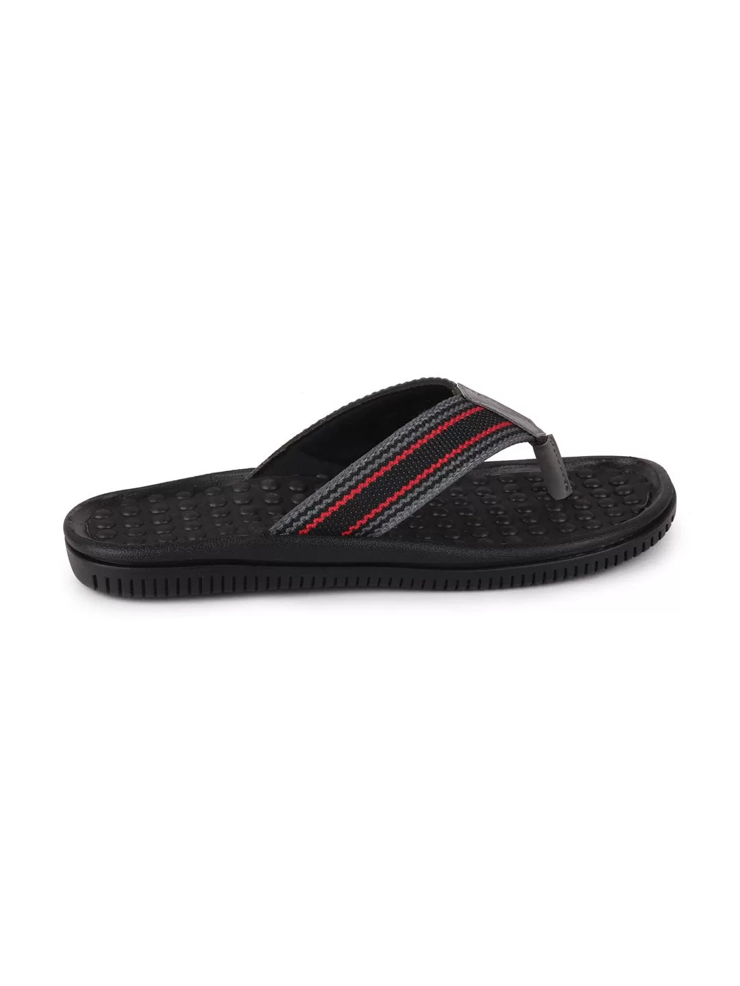 Men Black/Red Casual Slip-On Slippers