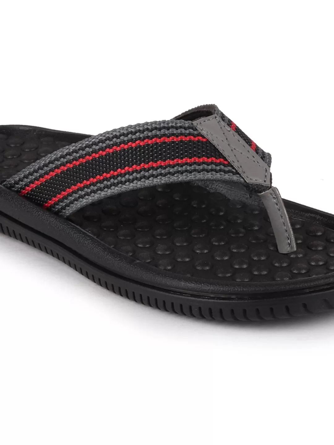 Men Black/Red Casual Slip-On Slippers