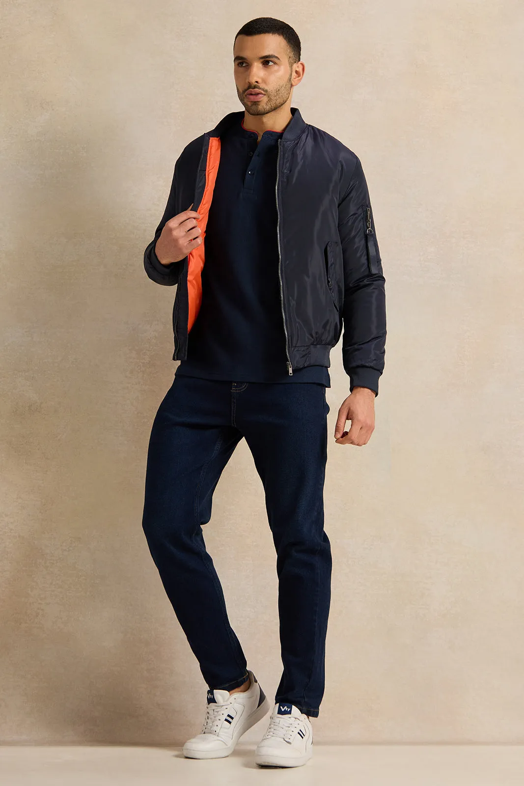 Men Navy Jacket