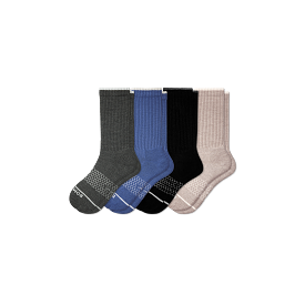 Men's Merino Wool Blend Calf Sock 4-Pack